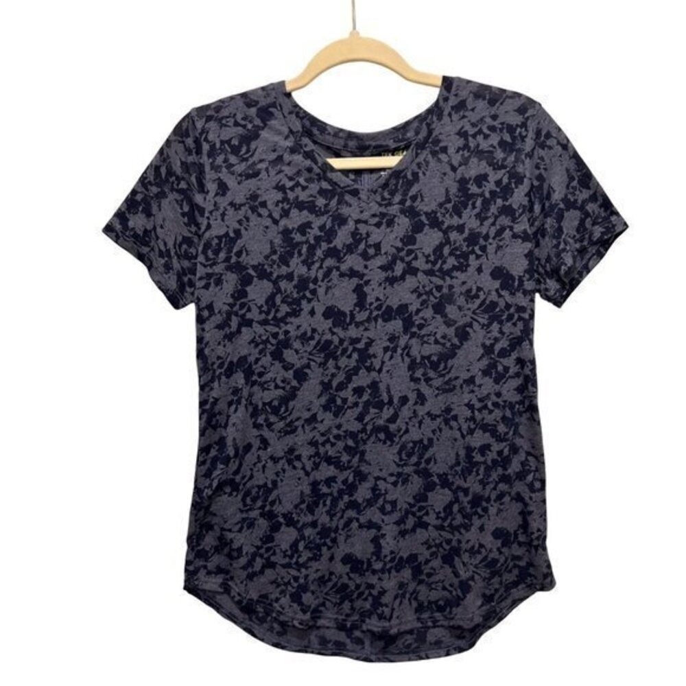 Tek Gear‎ Womens Tops Size S Burnout Floral Print Short Sleeve Tee